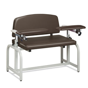 Clinton Industries Lab X Series Bariatric Blood Drawing Chair with Padded Flip Arms