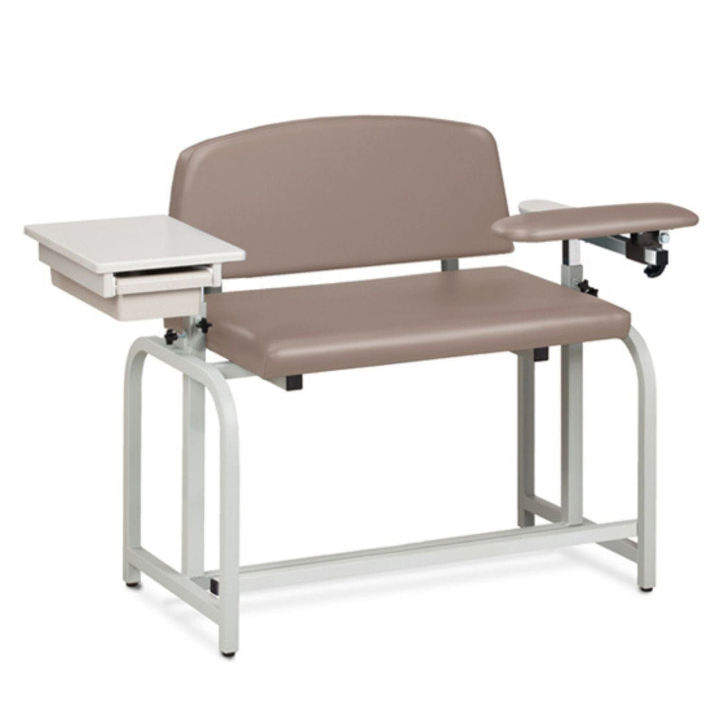 Clinton Industries Lab X Series Bariatric Blood Drawing Chair with Padded Flip Arms - sold by Dansons Medical -  manufactured by Clinton Industries (MM)
