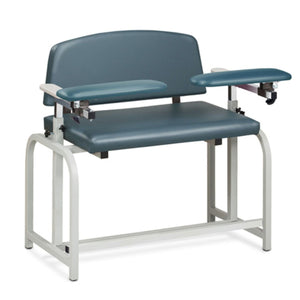 Clinton Industries Lab X Series Bariatric Blood Drawing Chair with Padded Flip Arms