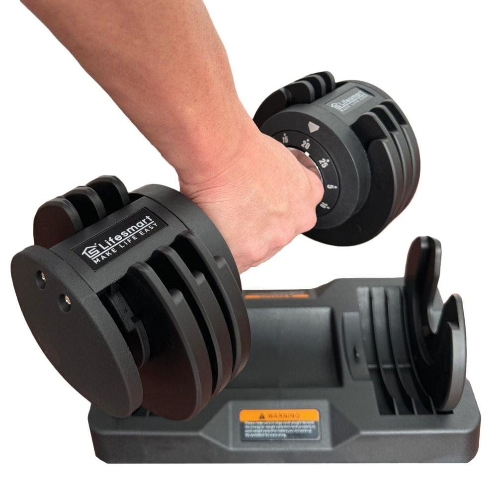 Lifesmart 25 lb. Adjustable Dumbbell - sold by Dansons Medical - Strength & Conditioning manufactured by Lifesmart (SCS)
