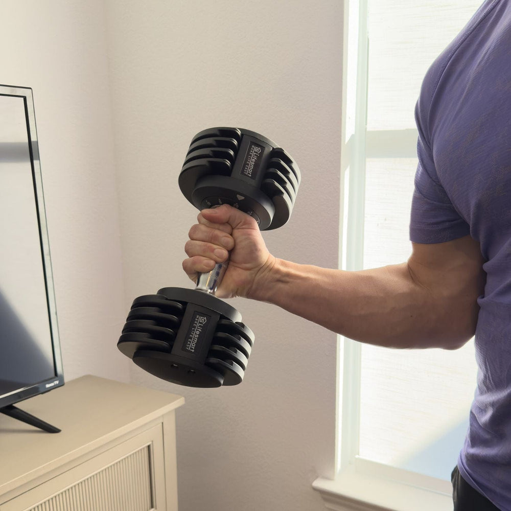 Lifesmart 25 lb. Adjustable Dumbbell - sold by Dansons Medical - Strength & Conditioning manufactured by Lifesmart (SCS)