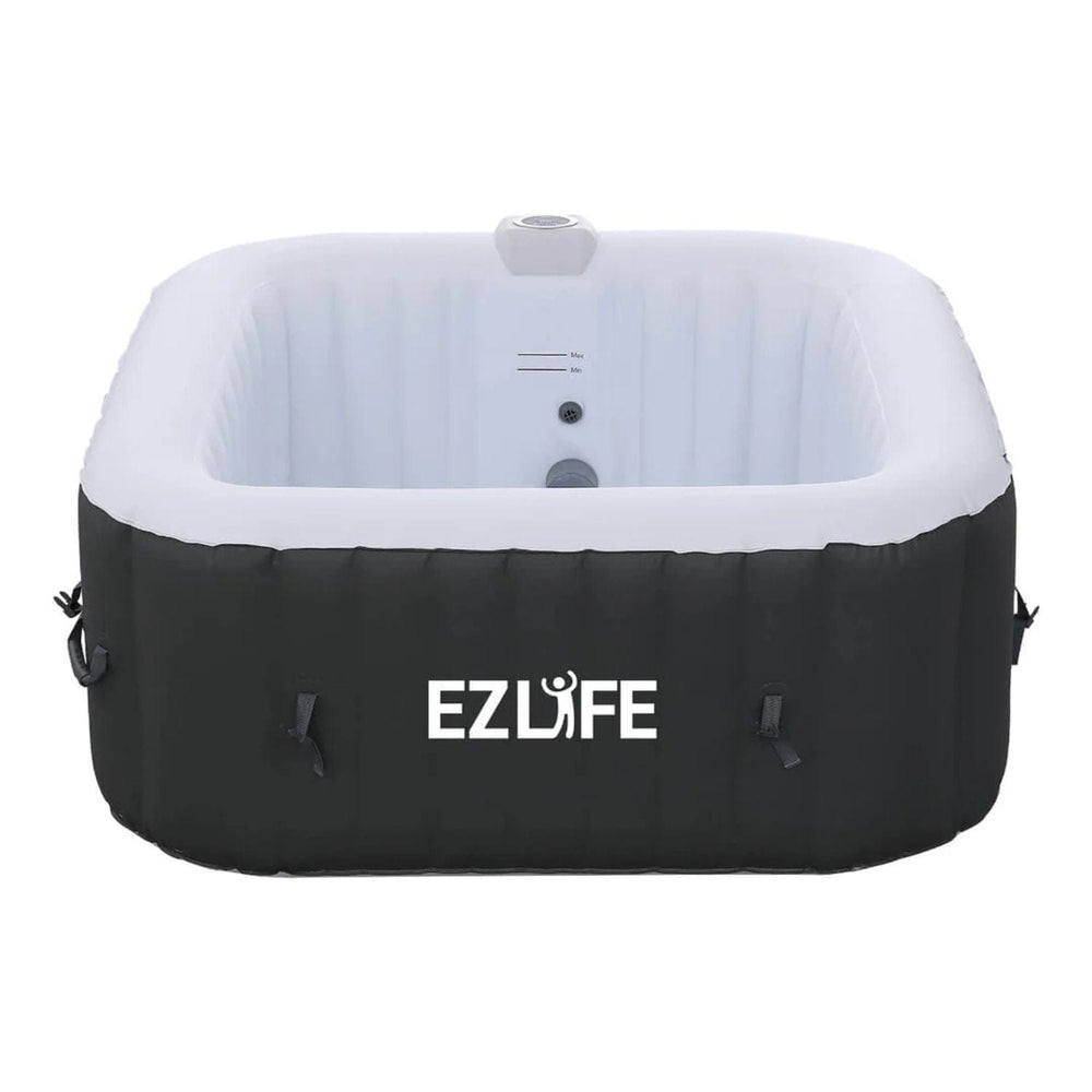 Lifesmart 6-Person Inflatable Square Hot Tub with LED Lights - sold by Dansons Medical - Hot and Cold Tubs manufactured by Lifesmart (SCS)