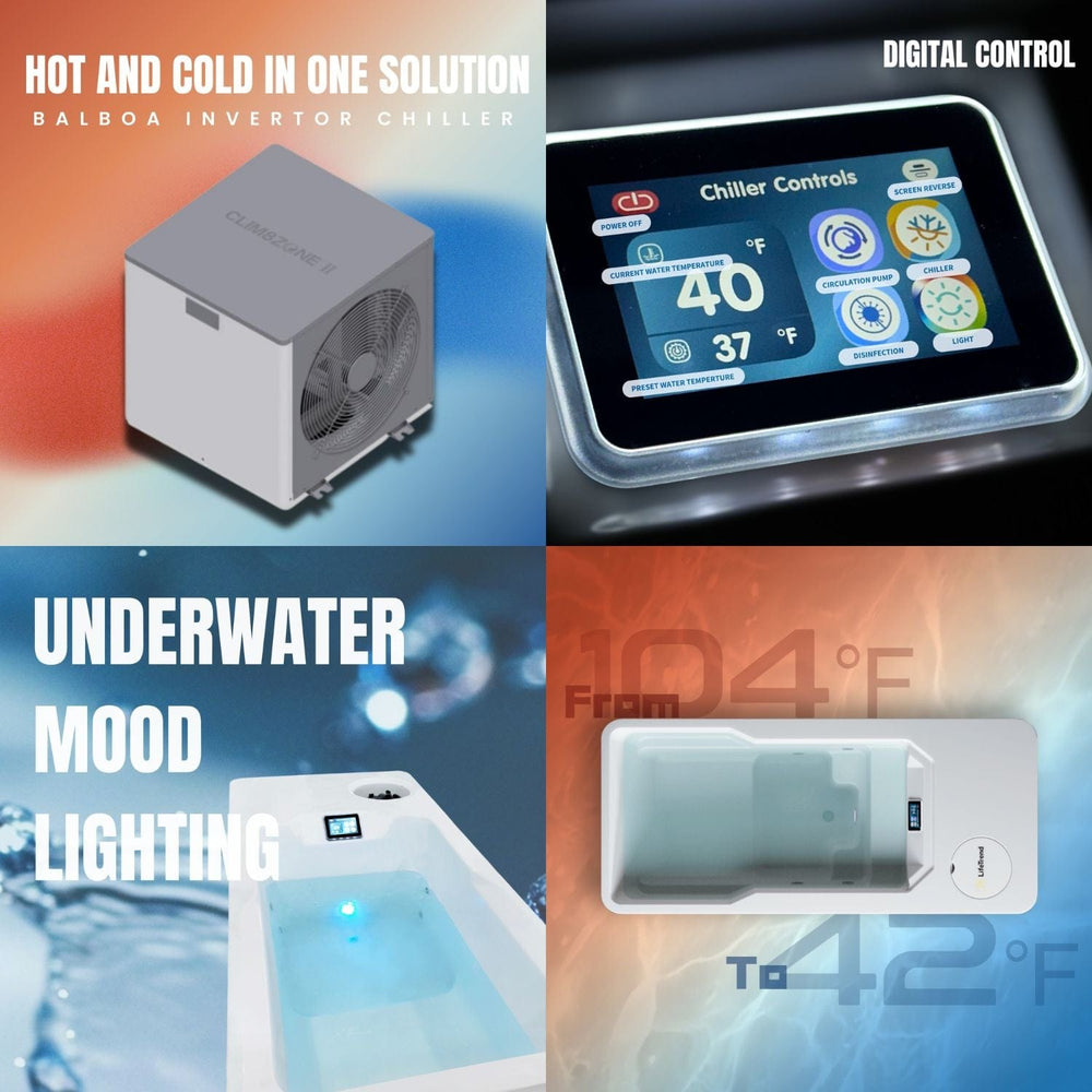Lifesmart Alta 2-in-1 Hot & Cold Plunge - sold by Dansons Medical - Hot and Cold Tubs manufactured by Lifesmart (SCS)