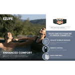 Lifesmart EZLIFE Cabo 4-5 Person Cut Corner Eco Foam Hot Tub