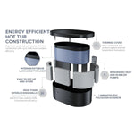 Lifesmart EZLIFE Serenity 2-Person Oval Eco Foam Hot Tub