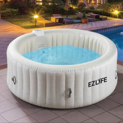Lifesmart 4-Person Inflatable Round Hot Tub - sold by Dansons Medical - Hot and Cold Tubs manufactured by Lifesmart (SCS)