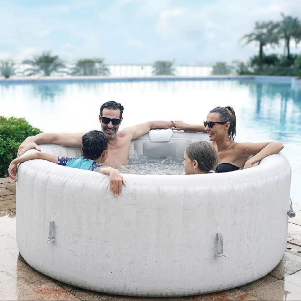 Lifesmart 4-Person Inflatable Round Hot Tub