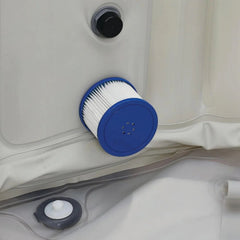Lifesmart 4-Person Inflatable Round Hot Tub - sold by Dansons Medical - Hot and Cold Tubs manufactured by Lifesmart (SCS)