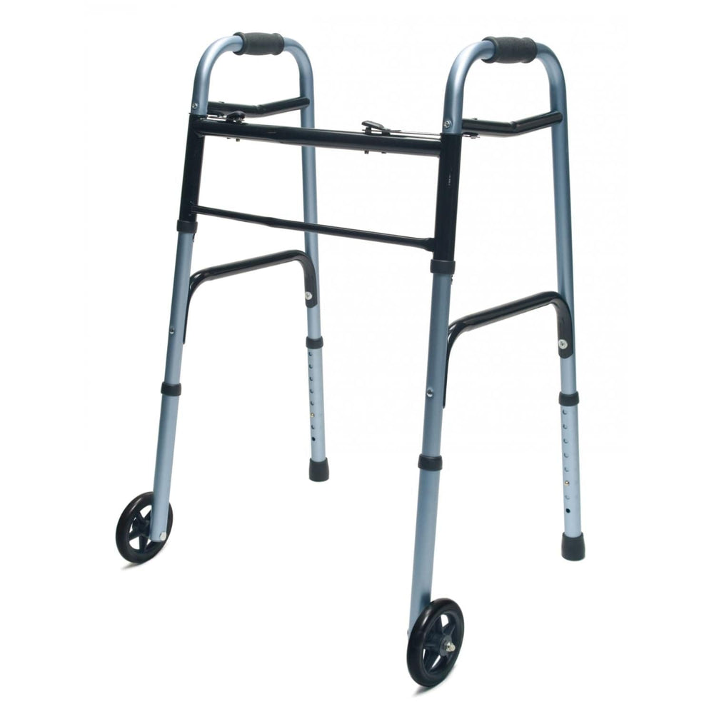 Lumex ColorSelect Adult Walker with Wheels - sold by Dansons Medical - Canes and Walking Sticks manufactured by Graham Field