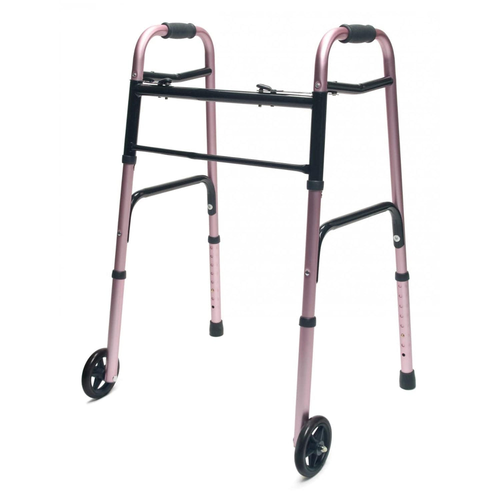 Lumex ColorSelect Adult Walker with Wheels - sold by Dansons Medical - Canes and Walking Sticks manufactured by Graham Field