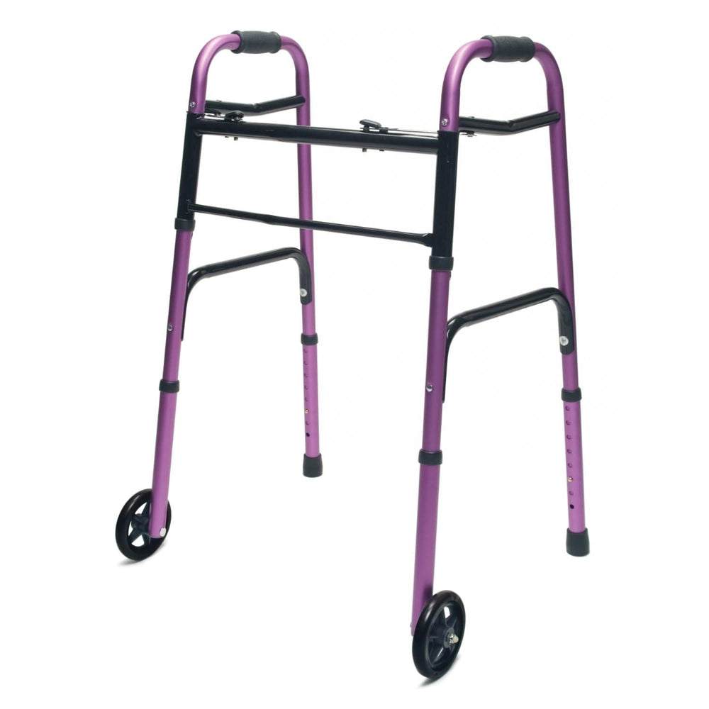 Lumex ColorSelect Adult Walker with Wheels - sold by Dansons Medical - Canes and Walking Sticks manufactured by Graham Field