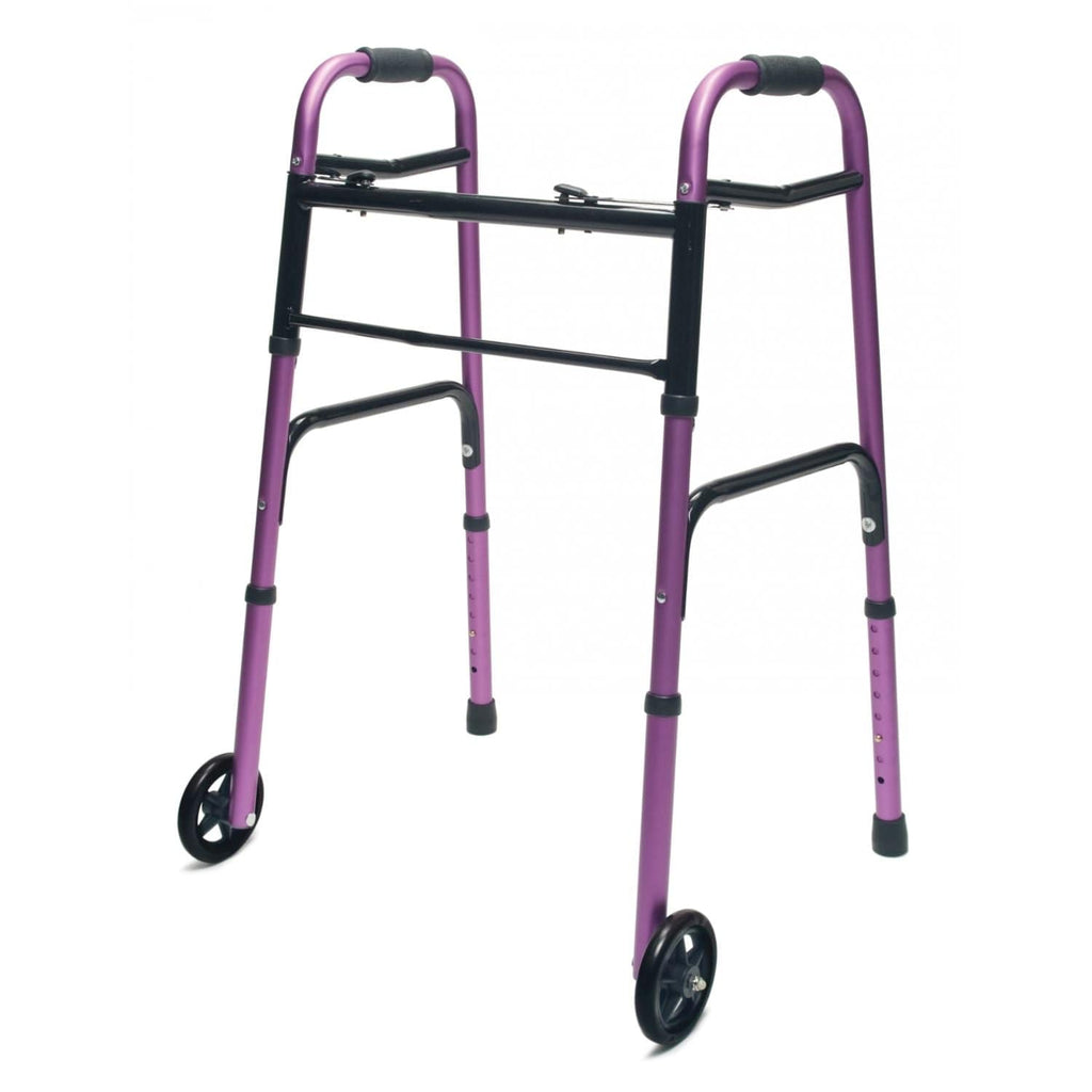 Lumex ColorSelect Adult Walker with Wheels - sold by Dansons Medical - Canes and Walking Sticks manufactured by Graham Field