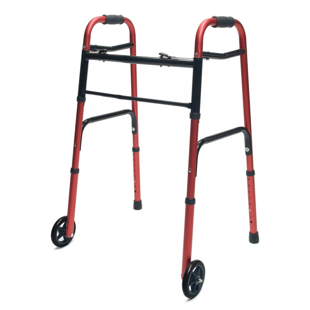 Lumex ColorSelect Adult Walker with Wheels - sold by Dansons Medical - Canes and Walking Sticks manufactured by Graham Field