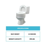 Lumex Everyday Raised Toilet Seat - sold by Dansons Medical -  manufactured by Graham Field