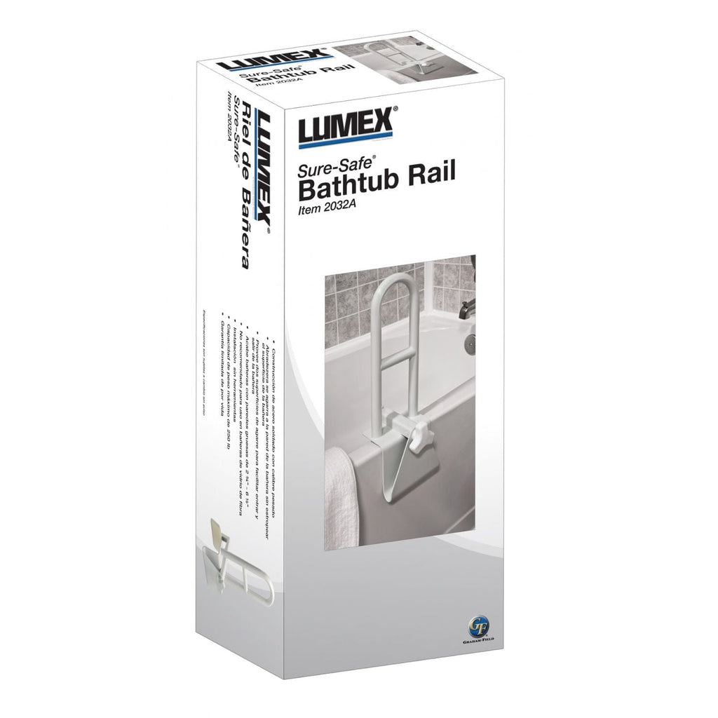 Lumex Sure-Safe Bathtub Safety Rail - sold by Dansons Medical - Bath Parts & Accessories manufactured by Graham Field
