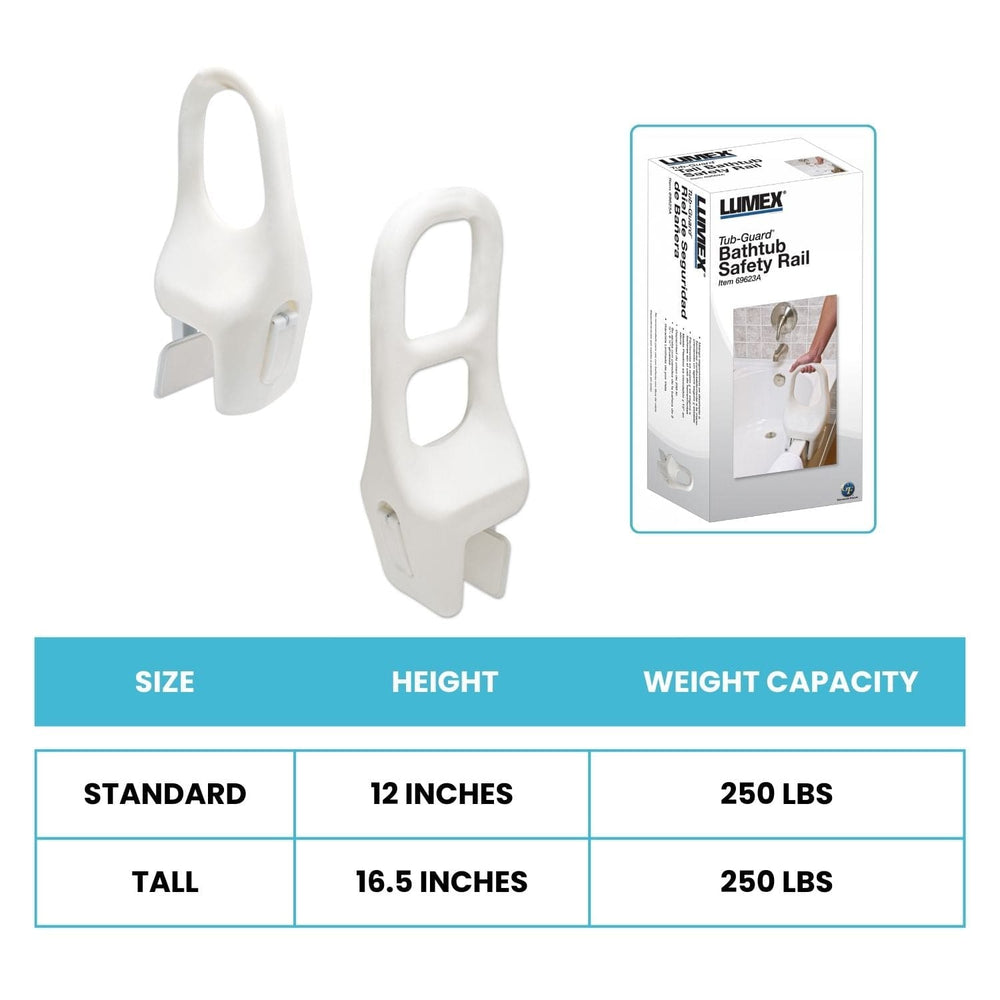 Lumex Tub-Guard® Bathtub Safety Rails - sold by Dansons Medical -  manufactured by Graham Field