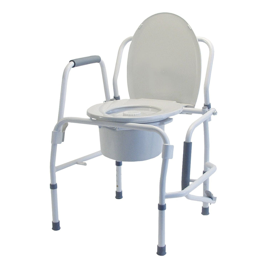 Lumex Silver Collection 3-in-1 Steel Drop Arm Commode