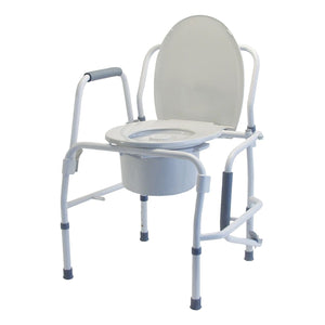 Lumex Silver Collection 3-in-1 Steel Drop Arm Commode