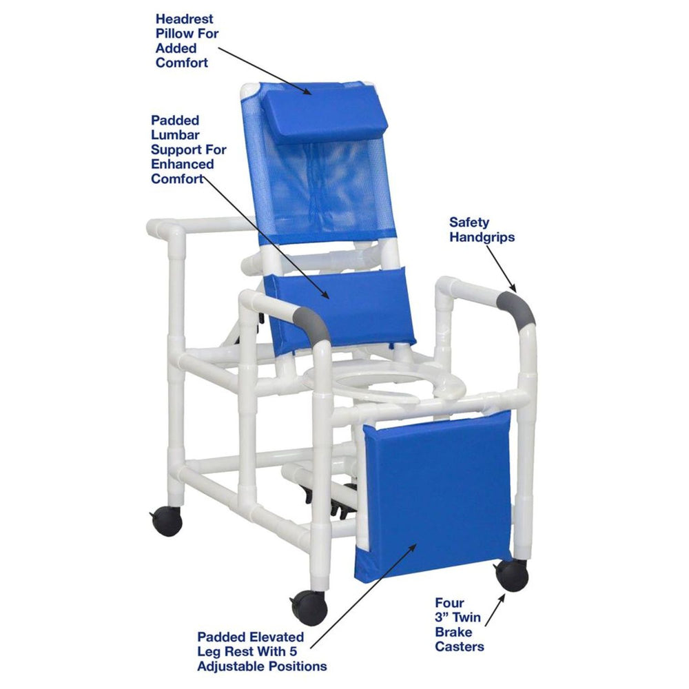 MJM International 100 Series Reclining Shower Chair