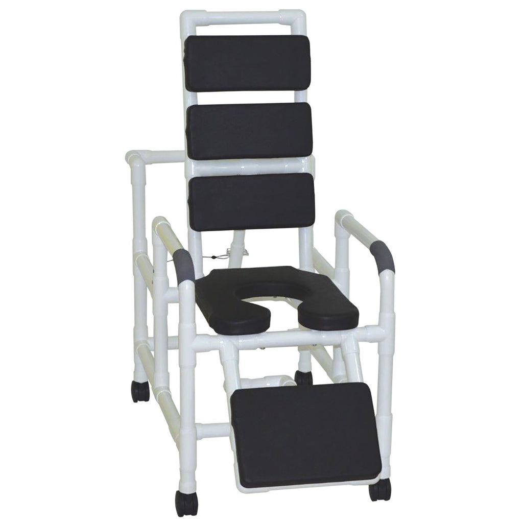 MJM International 100 Series Reclining Shower Chair with Total Padding