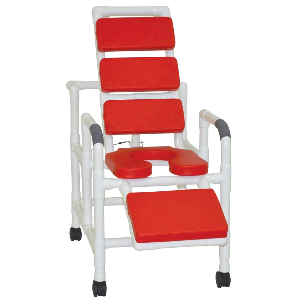 MJM International 100 Series Reclining Shower Chair with Total Padding