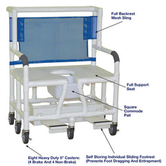 MJM International Bariatric Shower Chair
