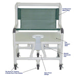 MJM International Bariatric Shower Chair
