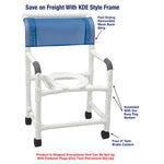 MJM International Knocked Down Deluxe Wide Shower Chair