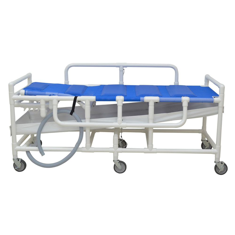MJM International Shower Gurney with Canvas Drain Pan and Duo Sling