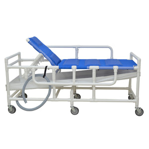 MJM International Shower Gurney with Canvas Drain Pan and Duo Sling