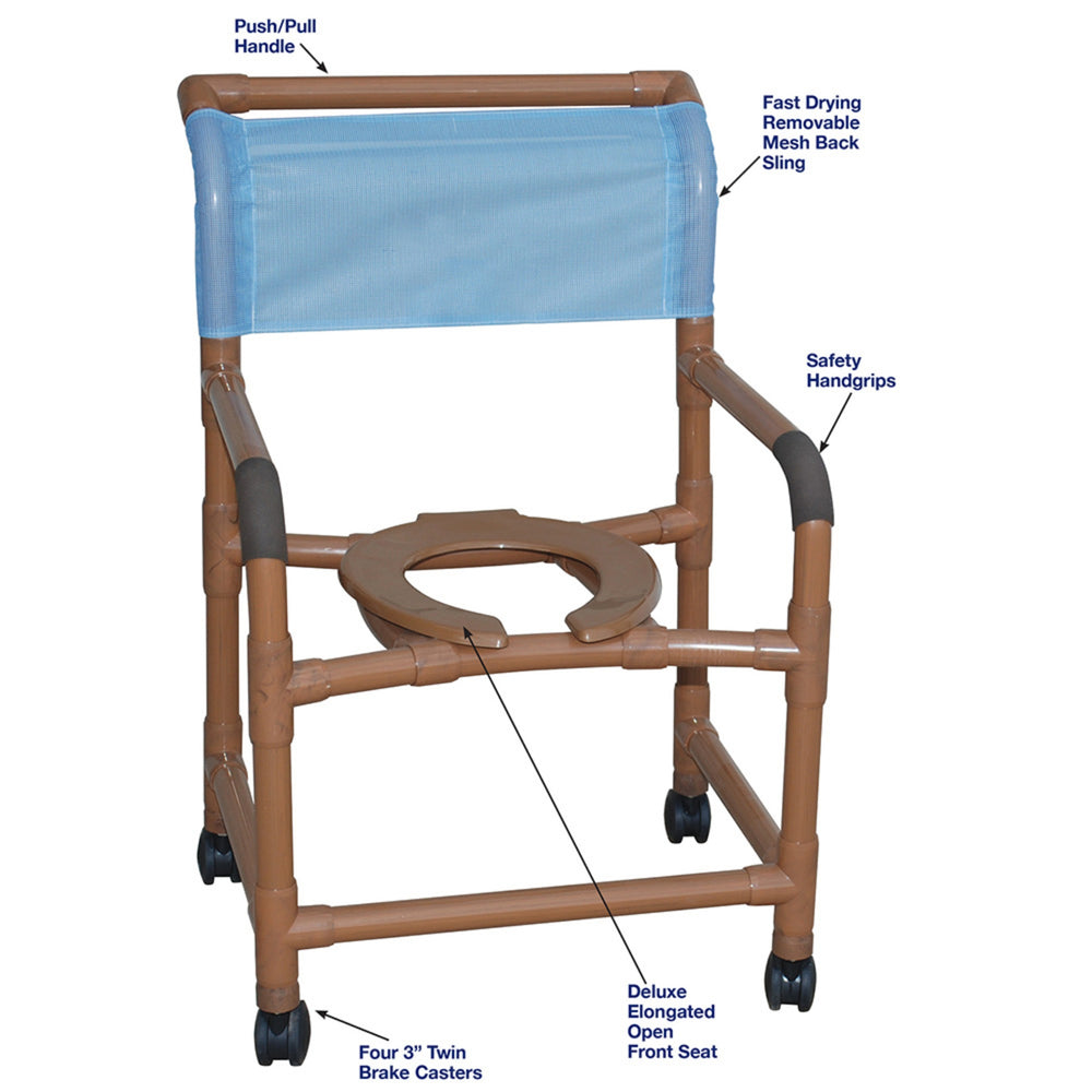 MJM International WoodTone Mid-Size Shower Chair, a Shower Seats by MJM International available at Dansons Medical