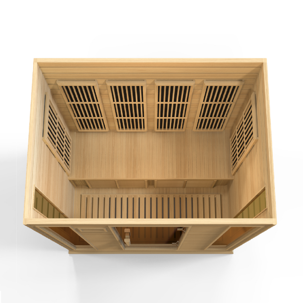 Golden Designs Maxxus 4-Person Low EMF FAR Infrared Sauna, a Saunas by Golden Designs (SCS) available at Dansons Medical
