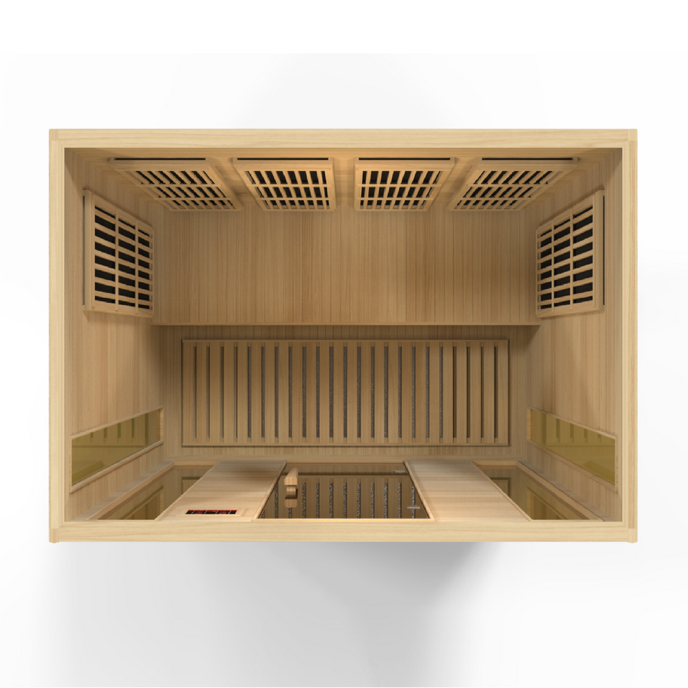 Golden Designs Maxxus 4-Person Low EMF FAR Infrared Sauna, a Saunas by Golden Designs (SCS) available at Dansons Medical