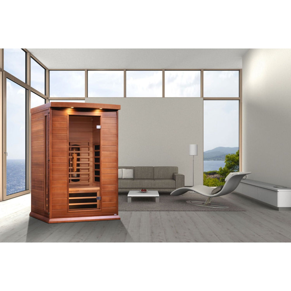 Golden Designs Maxxus 2-Person Full Spectrum Near Zero EMF FAR Infrared Sauna, a Saunas by Golden Designs (SCS) available at Dansons Medical