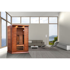 Golden Designs Maxxus 2-Person Full Spectrum Near Zero EMF FAR Infrared Sauna, a Saunas by Golden Designs (SCS) available at Dansons Medical