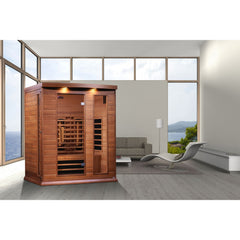Golden Designs Maxxus 3-Person Full Spectrum Near Zero EMF FAR Infrared Sauna, a Saunas by Golden Designs (SCS) available at Dansons Medical