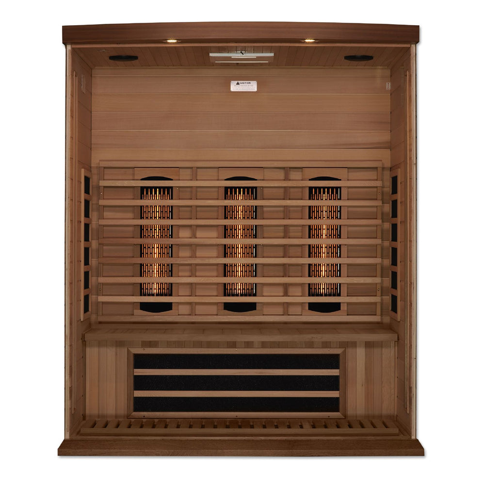 Golden Designs Maxxus 3-Person Full Spectrum Near Zero EMF FAR Infrared Sauna, a Saunas by Golden Designs (SCS) available at Dansons Medical