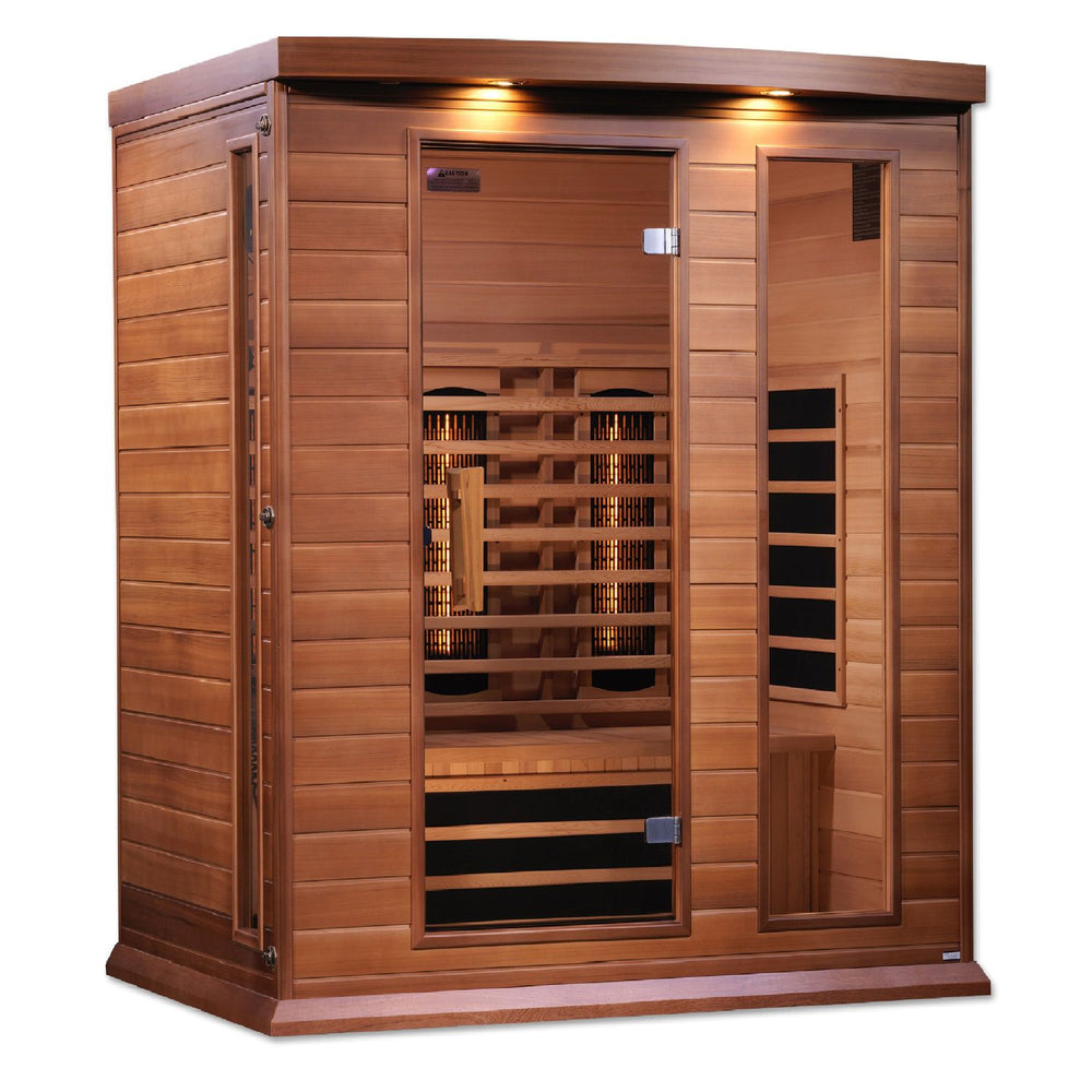 Golden Designs Maxxus 3-Person Full Spectrum Near Zero EMF FAR Infrared Sauna, a Saunas by Golden Designs (SCS) available at Dansons Medical