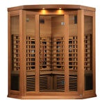 Golden Designs Maxxus 3-Person Corner Full Spectrum Near Zero EMF FAR Infrared Sauna, a Saunas by Golden Designs (SCS) available at Dansons Medical