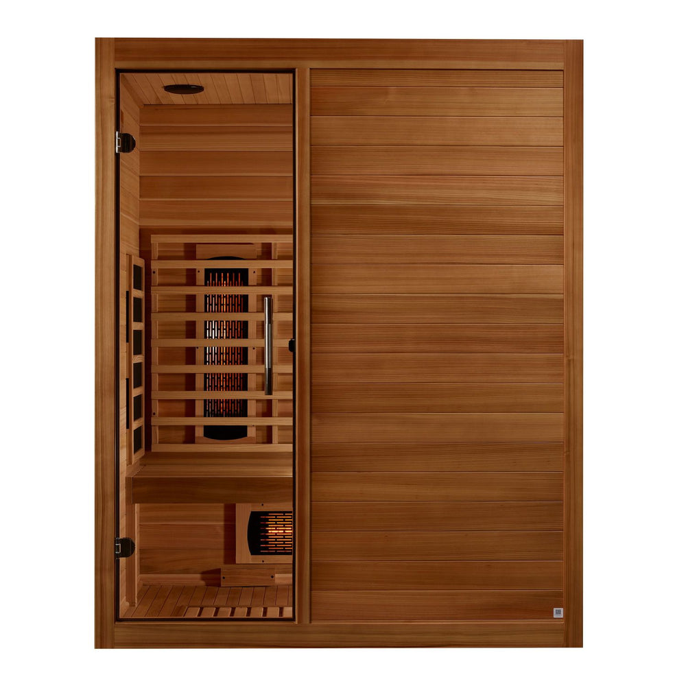 Golden Designs Maxxus S-Line 3-Person Full Spectrum Near Zero EMF FAR Infrared Sauna, a Saunas by Golden Designs (SCS) available at Dansons Medical