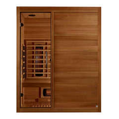 Golden Designs Maxxus S-Line 3-Person Full Spectrum Near Zero EMF FAR Infrared Sauna, a Saunas by Golden Designs (SCS) available at Dansons Medical