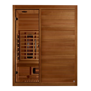 Golden Designs Maxxus S-Line 3-Person Full Spectrum Near Zero EMF FAR Infrared Sauna, a Saunas by Golden Designs (SCS) available at Dansons Medical