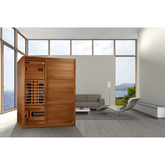 Golden Designs Maxxus S-Line 3-Person Full Spectrum Near Zero EMF FAR Infrared Sauna, a Saunas by Golden Designs (SCS) available at Dansons Medical