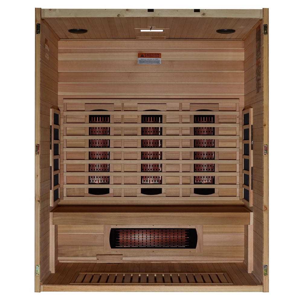 Golden Designs Maxxus S-Line 3-Person Full Spectrum Near Zero EMF FAR Infrared Sauna, a Saunas by Golden Designs (SCS) available at Dansons Medical