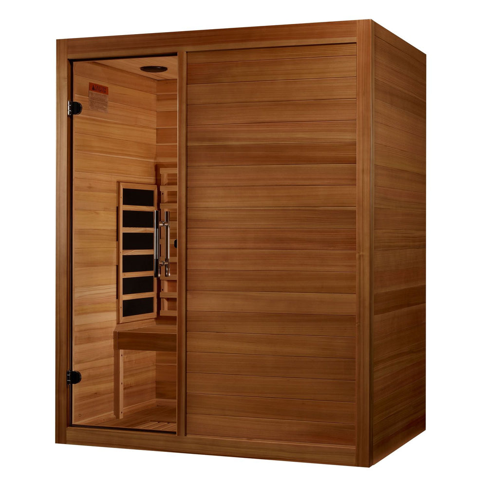 Golden Designs Maxxus S-Line 3-Person Full Spectrum Near Zero EMF FAR Infrared Sauna, a Saunas by Golden Designs (SCS) available at Dansons Medical