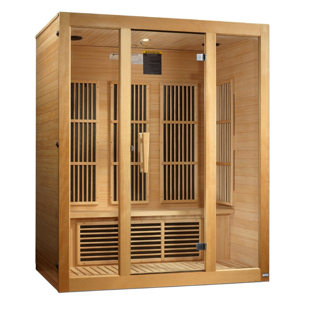 Golden Designs Maxxus Bellevue 3-Person Low EMF FAR Infrared Sauna - sold by Dansons Medical - Saunas manufactured by Golden Designs (SCS)