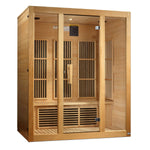 Golden Designs Maxxus Bellevue 3-Person Low EMF FAR Infrared Sauna - sold by Dansons Medical - Saunas manufactured by Golden Designs (SCS)