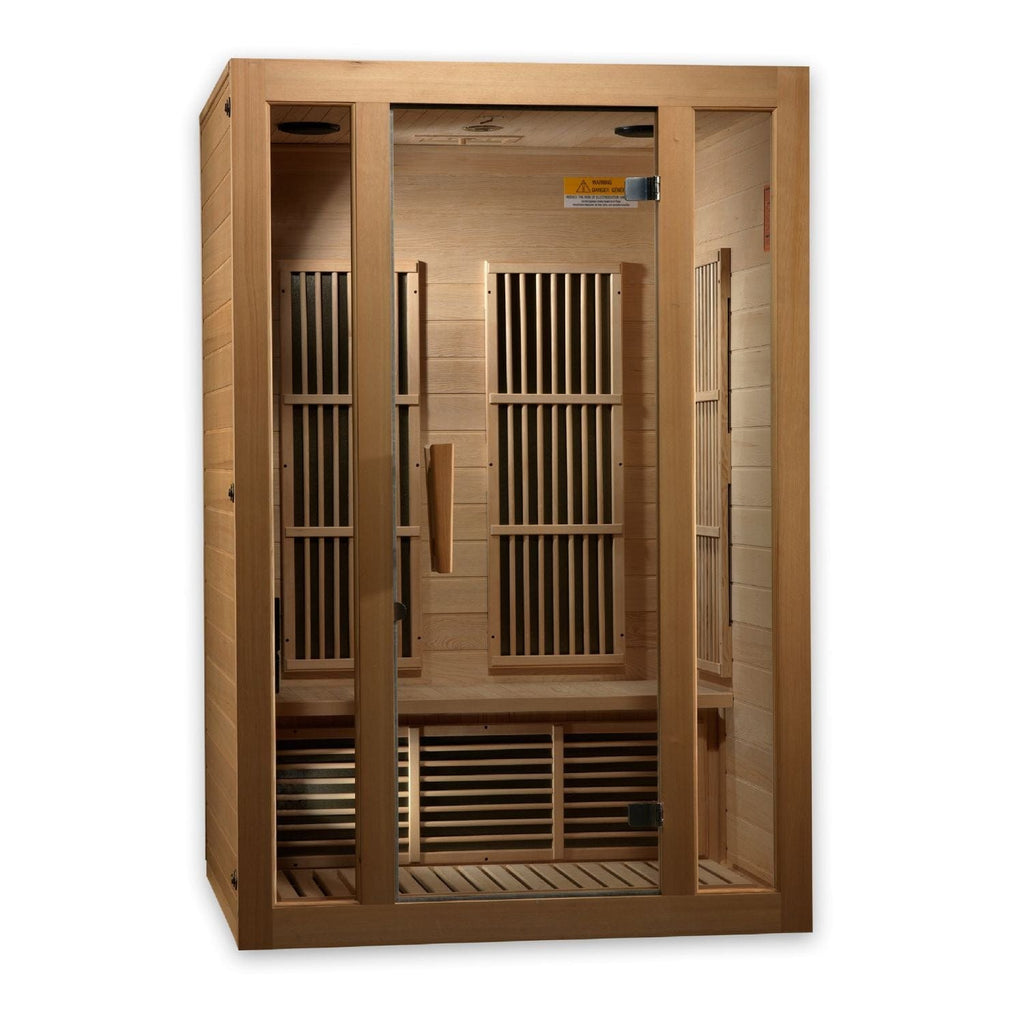 Golden Designs Maxxus Seattle 2-Person Low EMF FAR Infrared Sauna - sold by Dansons Medical - Saunas manufactured by Golden Designs (SCS)