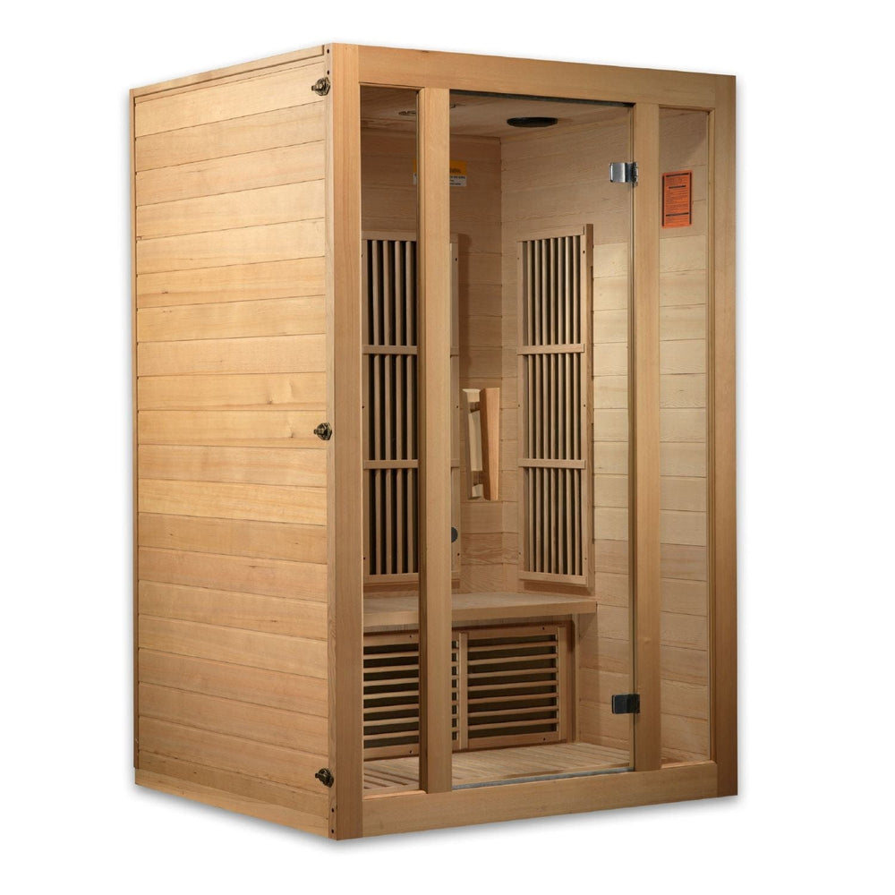 Golden Designs Maxxus Seattle 2-Person Low EMF FAR Infrared Sauna - sold by Dansons Medical - Saunas manufactured by Golden Designs (SCS)