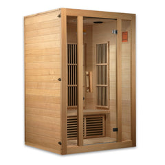 Golden Designs Maxxus Seattle 2-Person Low EMF FAR Infrared Sauna - sold by Dansons Medical - Saunas manufactured by Golden Designs (SCS)